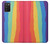 S3799 かわいい縦水彩レインボー Cute Vertical Watercolor Rainbow Samsung Galaxy A03S バックケース、フリップケース・カバー