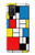 S3814 ピエトモンドリアン線画作曲 Piet Mondrian Line Art Composition Samsung Galaxy A03S バックケース、フリップケース・カバー