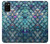 S3809 人魚の鱗 Mermaid Fish Scale Samsung Galaxy A02s, Galaxy M02s バックケース、フリップケース・カバー