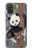 S3793 かわいい赤ちゃん雪パンダのペイント Cute Baby Panda Snow Painting Samsung Galaxy A71 バックケース、フリップケース・カバー