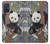 S3793 かわいい赤ちゃん雪パンダのペイント Cute Baby Panda Snow Painting Samsung Galaxy A71 バックケース、フリップケース・カバー