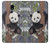 S3793 かわいい赤ちゃん雪パンダのペイント Cute Baby Panda Snow Painting Samsung Galaxy J3 (2018), J3 Star, J3 V 3rd Gen, J3 Orbit, J3 Achieve, Express Prime 3, Amp Prime 3 バックケース、フリップケース・カバー