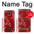 S3817 赤い花の桜のパターン Red Floral Cherry blossom Pattern Samsung Galaxy J3 (2018), J3 Star, J3 V 3rd Gen, J3 Orbit, J3 Achieve, Express Prime 3, Amp Prime 3 バックケース、フリップケース・カバー