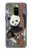 S3793 かわいい赤ちゃん雪パンダのペイント Cute Baby Panda Snow Painting Samsung Galaxy A8 (2018) バックケース、フリップケース・カバー