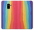 S3799 かわいい縦水彩レインボー Cute Vertical Watercolor Rainbow Samsung Galaxy A8 (2018) バックケース、フリップケース・カバー