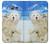 S3794 北極シロクマはシールに恋するペイント Arctic Polar Bear in Love with Seal Paint Samsung Galaxy J3 (2016) バックケース、フリップケース・カバー