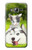 S3795 不機嫌子猫遊び心シベリアンハスキー犬ペイント Grumpy Kitten Cat Playful Siberian Husky Dog Paint Samsung Galaxy J3 (2016) バックケース、フリップケース・カバー