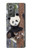 S3793 かわいい赤ちゃん雪パンダのペイント Cute Baby Panda Snow Painting Samsung Galaxy Z Fold2 5G バックケース、フリップケース・カバー