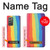 S3799 かわいい縦水彩レインボー Cute Vertical Watercolor Rainbow Samsung Galaxy Z Fold2 5G バックケース、フリップケース・カバー