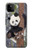 S3793 かわいい赤ちゃん雪パンダのペイント Cute Baby Panda Snow Painting Google Pixel 5A 5G バックケース、フリップケース・カバー