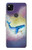S3802 夢のクジラ パステルファンタジー Dream Whale Pastel Fantasy Google Pixel 4a バックケース、フリップケース・カバー