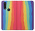 S3799 かわいい縦水彩レインボー Cute Vertical Watercolor Rainbow Motorola One Action (Moto P40 Power) バックケース、フリップケース・カバー