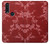 S3817 赤い花の桜のパターン Red Floral Cherry blossom Pattern Motorola One Action (Moto P40 Power) バックケース、フリップケース・カバー