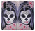 S3821 シュガースカルスチームパンクガールゴシック Sugar Skull Steam Punk Girl Gothic Motorola One Action (Moto P40 Power) バックケース、フリップケース・カバー