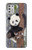 S3793 かわいい赤ちゃん雪パンダのペイント Cute Baby Panda Snow Painting Motorola Moto G Stylus (2021) バックケース、フリップケース・カバー