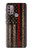 S3804 消防士メタルレッドラインフラググラフィック Fire Fighter Metal Red Line Flag Graphic Motorola Moto G30, G20, G10 バックケース、フリップケース・カバー
