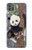 S3793 かわいい赤ちゃん雪パンダのペイント Cute Baby Panda Snow Painting Motorola Moto G9 Power バックケース、フリップケース・カバー
