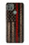 S3804 消防士メタルレッドラインフラググラフィック Fire Fighter Metal Red Line Flag Graphic Motorola Moto G9 Power バックケース、フリップケース・カバー