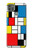 S3814 ピエトモンドリアン線画作曲 Piet Mondrian Line Art Composition Motorola Moto G9 Power バックケース、フリップケース・カバー