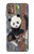 S3793 かわいい赤ちゃん雪パンダのペイント Cute Baby Panda Snow Painting Motorola Moto G9 Plus バックケース、フリップケース・カバー