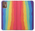 S3799 かわいい縦水彩レインボー Cute Vertical Watercolor Rainbow Motorola Moto G9 Plus バックケース、フリップケース・カバー