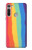 S3799 かわいい縦水彩レインボー Cute Vertical Watercolor Rainbow Motorola Moto G8 バックケース、フリップケース・カバー