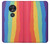 S3799 かわいい縦水彩レインボー Cute Vertical Watercolor Rainbow Motorola Moto G7 Power バックケース、フリップケース・カバー