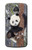 S3793 かわいい赤ちゃん雪パンダのペイント Cute Baby Panda Snow Painting Motorola Moto Z2 Play, Z2 Force バックケース、フリップケース・カバー