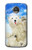 S3794 北極シロクマはシールに恋するペイント Arctic Polar Bear in Love with Seal Paint Motorola Moto Z2 Play, Z2 Force バックケース、フリップケース・カバー