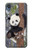 S3793 かわいい赤ちゃん雪パンダのペイント Cute Baby Panda Snow Painting Motorola Moto E6, Moto E (6th Gen) バックケース、フリップケース・カバー