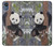 S3793 かわいい赤ちゃん雪パンダのペイント Cute Baby Panda Snow Painting Motorola Moto E6, Moto E (6th Gen) バックケース、フリップケース・カバー