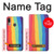 S3799 かわいい縦水彩レインボー Cute Vertical Watercolor Rainbow Motorola Moto E6 Plus, Moto E6s バックケース、フリップケース・カバー