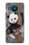S3793 かわいい赤ちゃん雪パンダのペイント Cute Baby Panda Snow Painting Nokia 8.3 5G バックケース、フリップケース・カバー