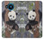 S3793 かわいい赤ちゃん雪パンダのペイント Cute Baby Panda Snow Painting Nokia 8.3 5G バックケース、フリップケース・カバー
