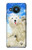 S3794 北極シロクマはシールに恋するペイント Arctic Polar Bear in Love with Seal Paint Nokia 8.3 5G バックケース、フリップケース・カバー
