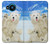 S3794 北極シロクマはシールに恋するペイント Arctic Polar Bear in Love with Seal Paint Nokia 8.3 5G バックケース、フリップケース・カバー