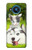S3795 不機嫌子猫遊び心シベリアンハスキー犬ペイント Grumpy Kitten Cat Playful Siberian Husky Dog Paint Nokia 8.3 5G バックケース、フリップケース・カバー