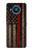 S3804 消防士メタルレッドラインフラググラフィック Fire Fighter Metal Red Line Flag Graphic Nokia 8.3 5G バックケース、フリップケース・カバー