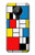 S3814 ピエトモンドリアン線画作曲 Piet Mondrian Line Art Composition Nokia 5.3 バックケース、フリップケース・カバー