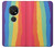 S3799 かわいい縦水彩レインボー Cute Vertical Watercolor Rainbow Nokia 7.2 バックケース、フリップケース・カバー