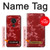 S3817 赤い花の桜のパターン Red Floral Cherry blossom Pattern Nokia 7.2 バックケース、フリップケース・カバー
