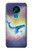 S3802 夢のクジラ パステルファンタジー Dream Whale Pastel Fantasy Nokia 3.4 バックケース、フリップケース・カバー