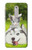 S3795 不機嫌子猫遊び心シベリアンハスキー犬ペイント Grumpy Kitten Cat Playful Siberian Husky Dog Paint Nokia 6.1, Nokia 6 2018 バックケース、フリップケース・カバー