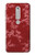 S3817 赤い花の桜のパターン Red Floral Cherry blossom Pattern Nokia 6.1, Nokia 6 2018 バックケース、フリップケース・カバー
