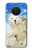 S3794 北極シロクマはシールに恋するペイント Arctic Polar Bear in Love with Seal Paint Nokia X20 バックケース、フリップケース・カバー