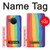 S3799 かわいい縦水彩レインボー Cute Vertical Watercolor Rainbow Nokia X20 バックケース、フリップケース・カバー