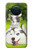 S3795 不機嫌子猫遊び心シベリアンハスキー犬ペイント Grumpy Kitten Cat Playful Siberian Husky Dog Paint Nokia X10 バックケース、フリップケース・カバー