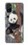 S3793 かわいい赤ちゃん雪パンダのペイント Cute Baby Panda Snow Painting OnePlus Nord N100 バックケース、フリップケース・カバー