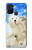 S3794 北極シロクマはシールに恋するペイント Arctic Polar Bear in Love with Seal Paint OnePlus Nord N100 バックケース、フリップケース・カバー
