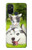 S3795 不機嫌子猫遊び心シベリアンハスキー犬ペイント Grumpy Kitten Cat Playful Siberian Husky Dog Paint OnePlus Nord N100 バックケース、フリップケース・カバー